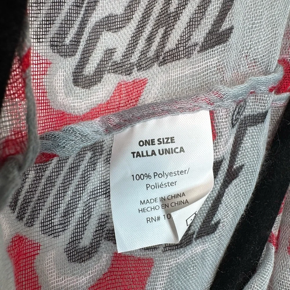 Ohio State Buckeyes Infinity Scarf Game Day OSU Fan Gray Red